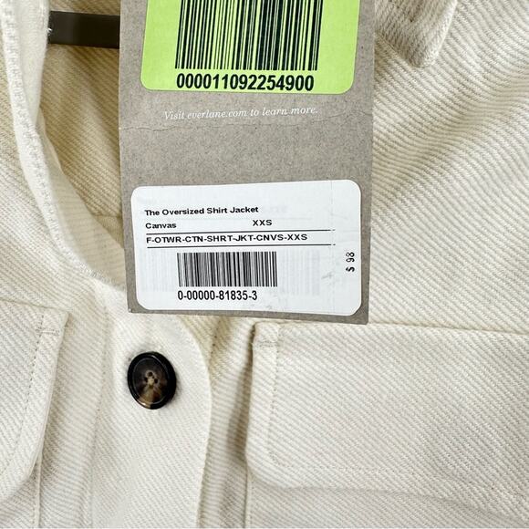 Everlane the oversized shirt jacket Size XXS - Picture 6 of 12